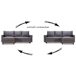 Ecksofa variabel umbaubar